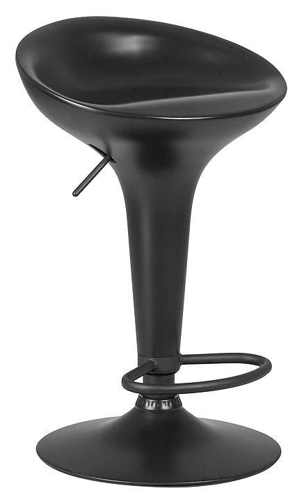 Стул барный DOBRIN 1004-LM-N BOMBA BLACK (черный) 2 шт.