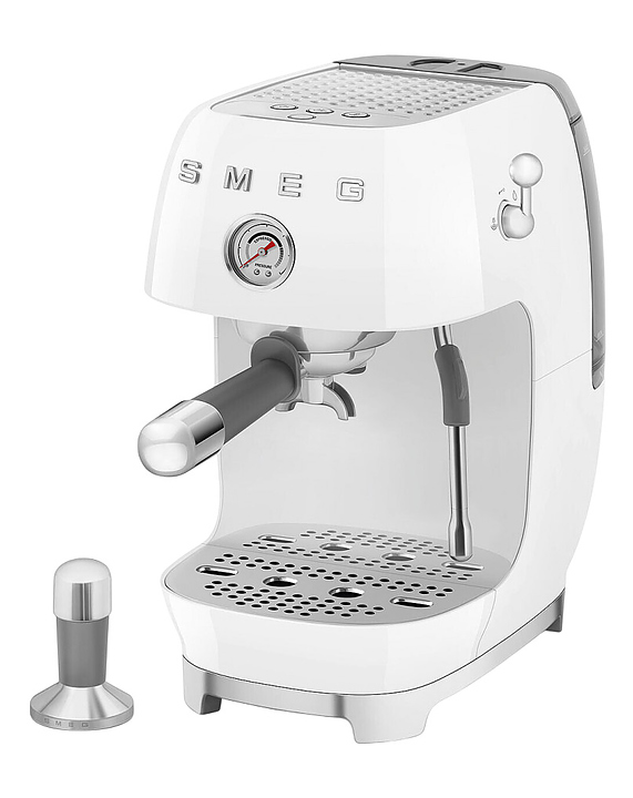 Эспрессо кофемашина SMEG ECF03WHEU 1.65 кВт белый, глянцевый