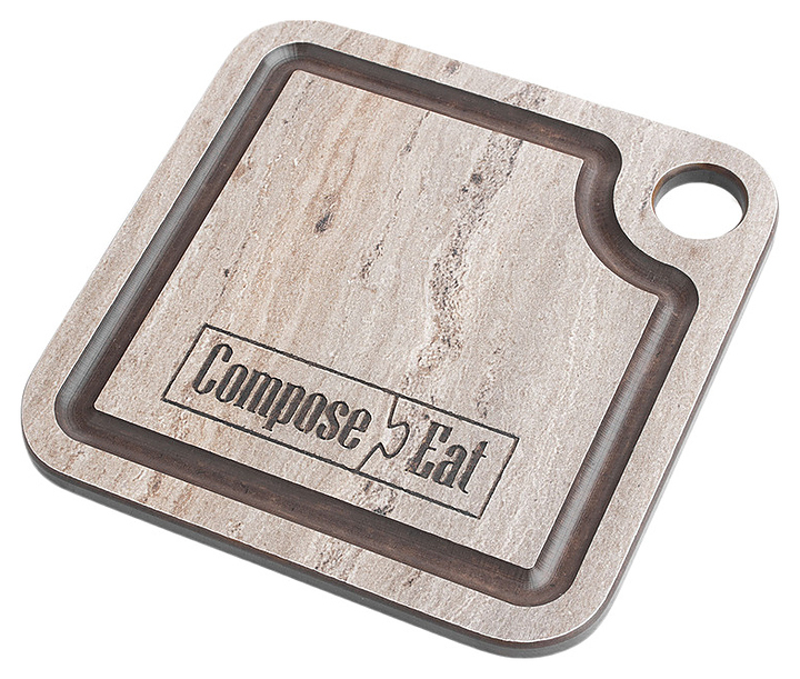 Подставка под кружку ComposeEat PGS1050406KL6 10х10х6 см травертин капучино