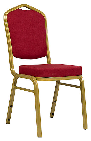 Стул ChiedoCover Хит 25 мм золото, рогожка красная