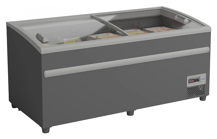 Ларь-бонета морозильная Levin ALPINA 210 НТ/СТ (RAL 7016) с делителями и решётками