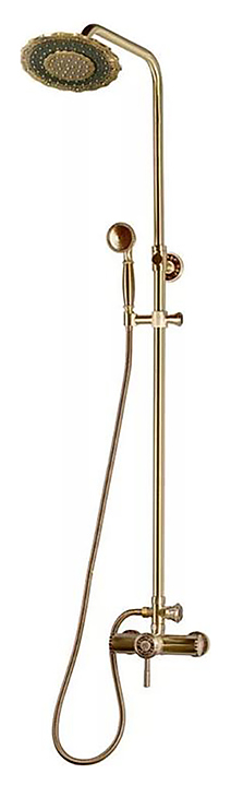 Стойка душевая Bronze de Luxe Windsor 10118/1DF верхний душ двойной цветок