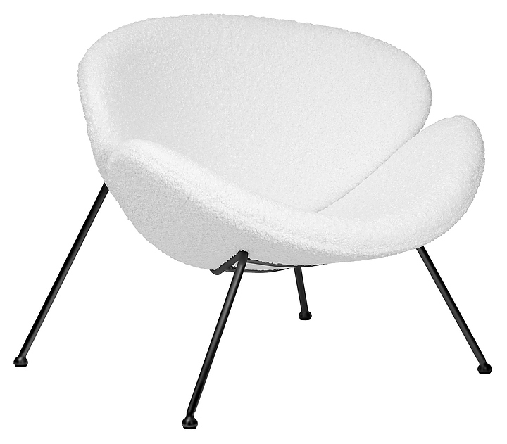 Кресло обеденное DOBRIN 72-LMO EMILY (белое, черное)