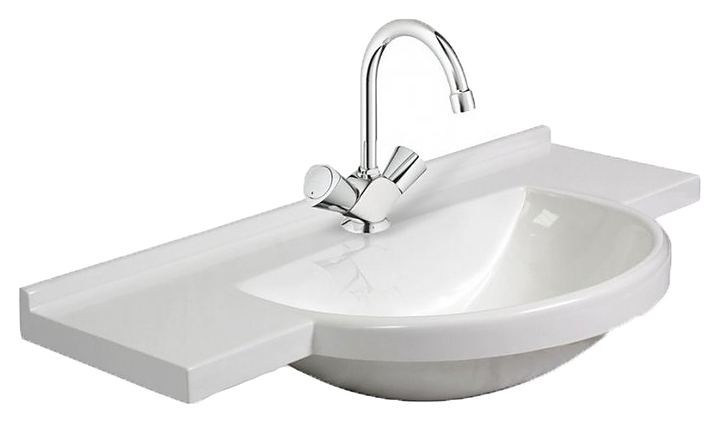 Раковина ЭСТЕТ Куба 90 ФР-00000783 90х43х18 см, литьевой мрамор